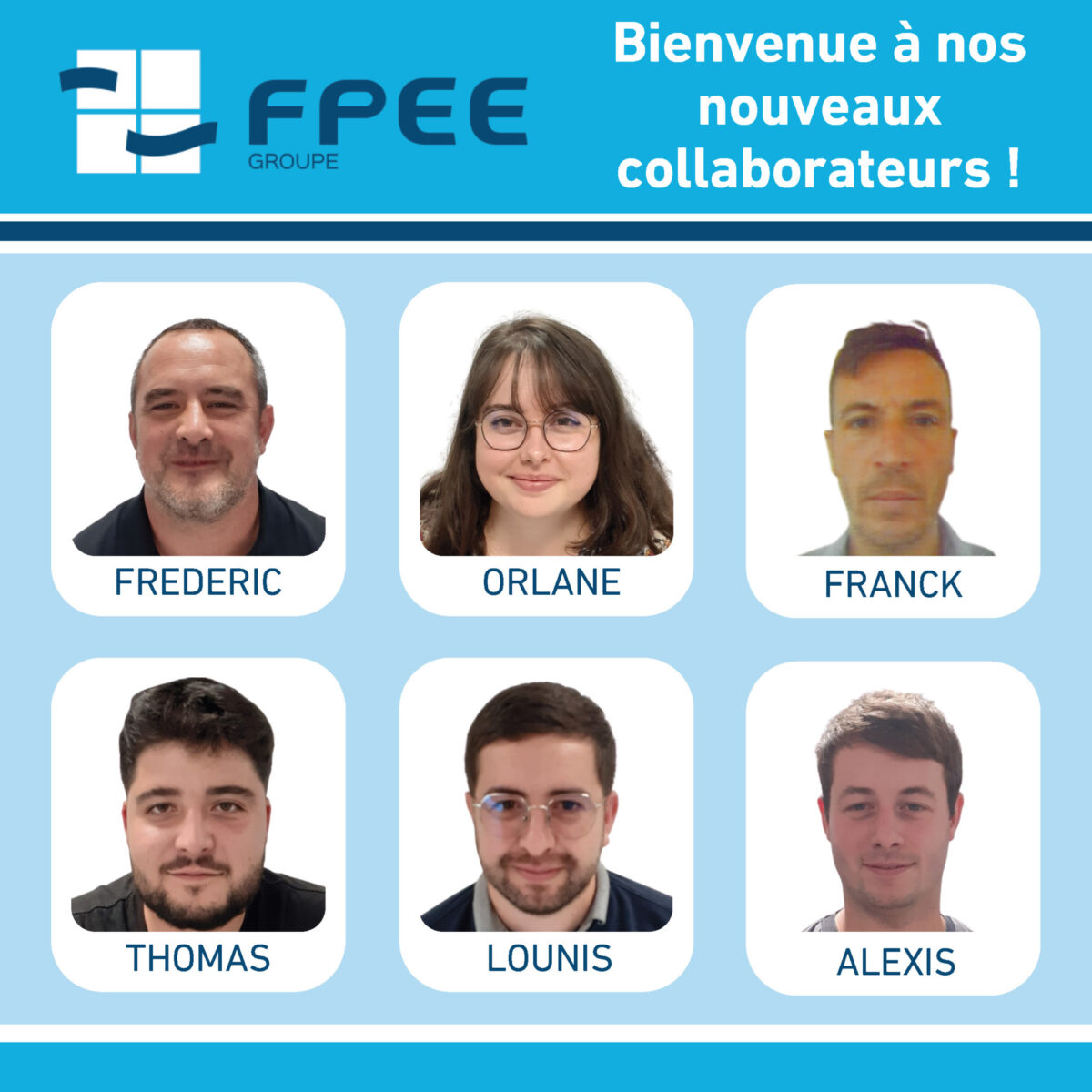 Nouveaux collaborateurs septembre